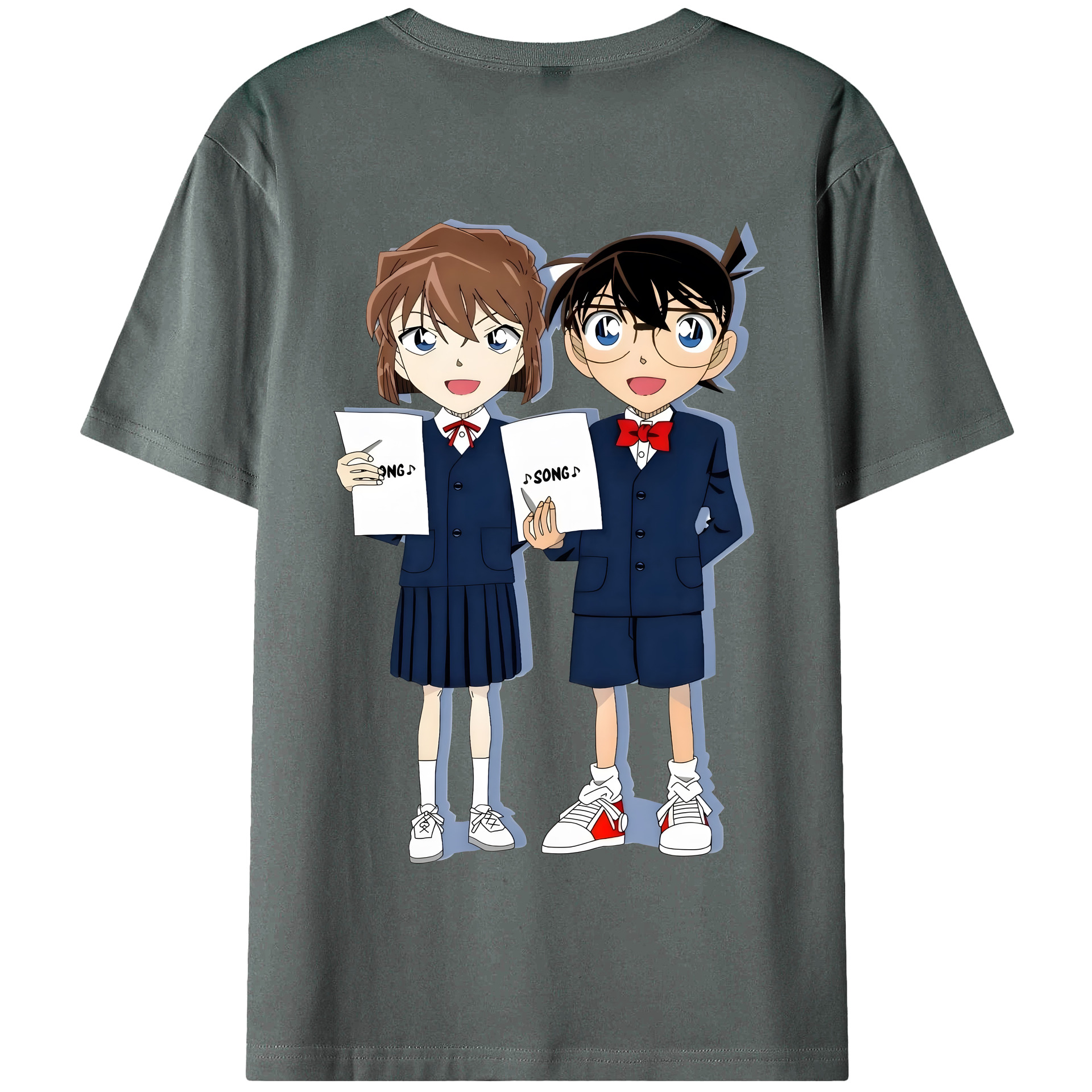 （画像用） 名探偵コナン 灰原 哀 はいばら あい Detective Conan Anita Hailey、Vi Graythorn Haibara Ai 綿100％半袖Tシャツ（背面プリント）